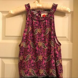 Anthropologie Farm Rio sleeveless Top